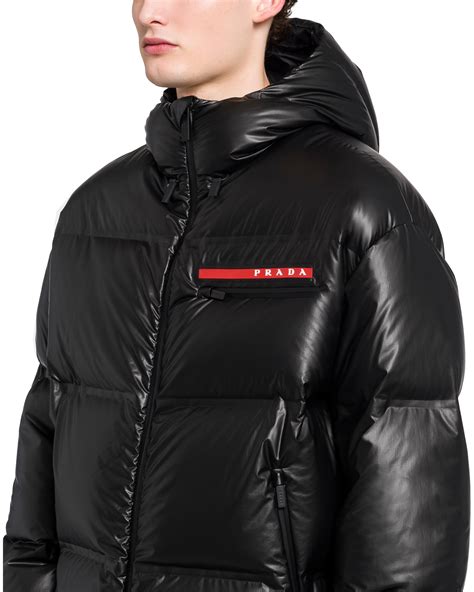 prada down jacket replica|prada black cropped puffer jacket.